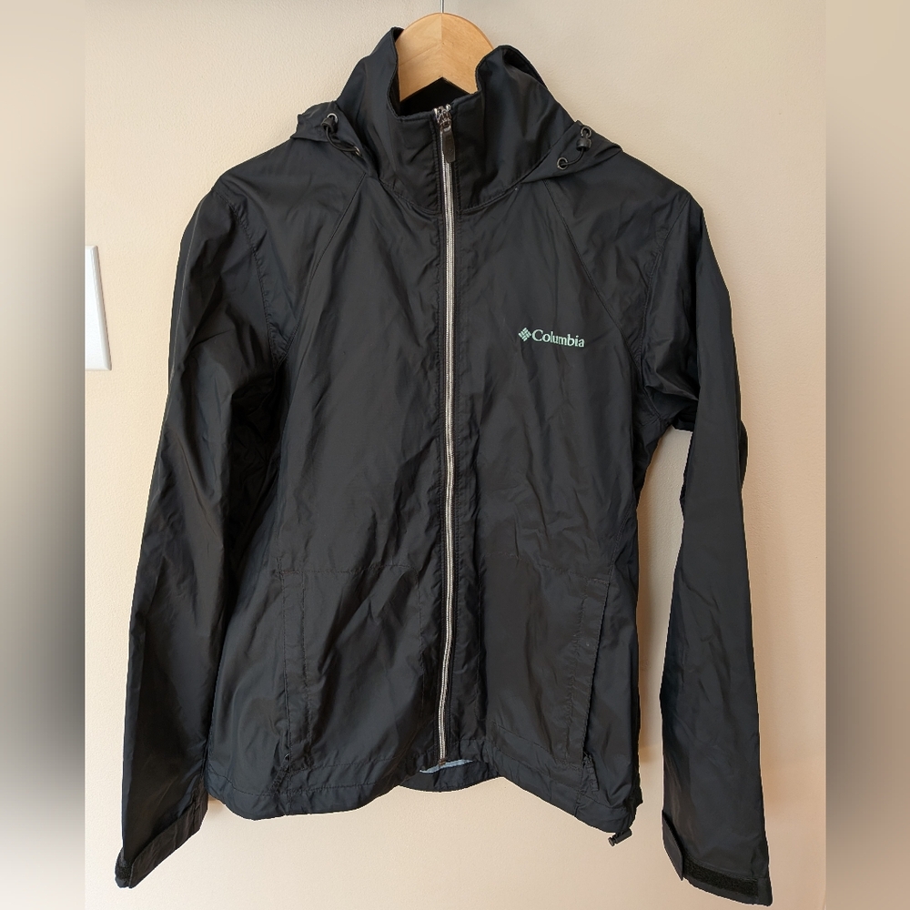 Columbia Black Lightweight Rain Jacket - Women's Medium